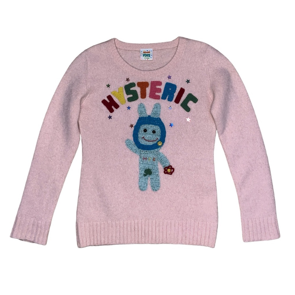 Hysteric glamour space bunny pink sweater